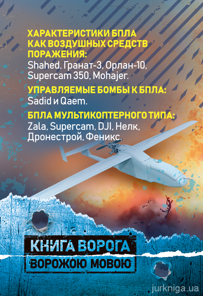 Характеристики БПЛА как воздушных средств поражения. Книга ворога ворожою мовою