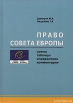 Право Совета Европы: схемы, таблицы, определения, комментарии.