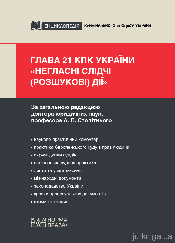 Глава 21 КПК України «Негласні слідчі (розшукові) дії»